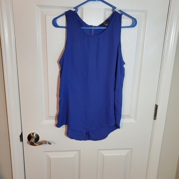 Forever 21 blue flowy style tank top - Picture 2 of 6